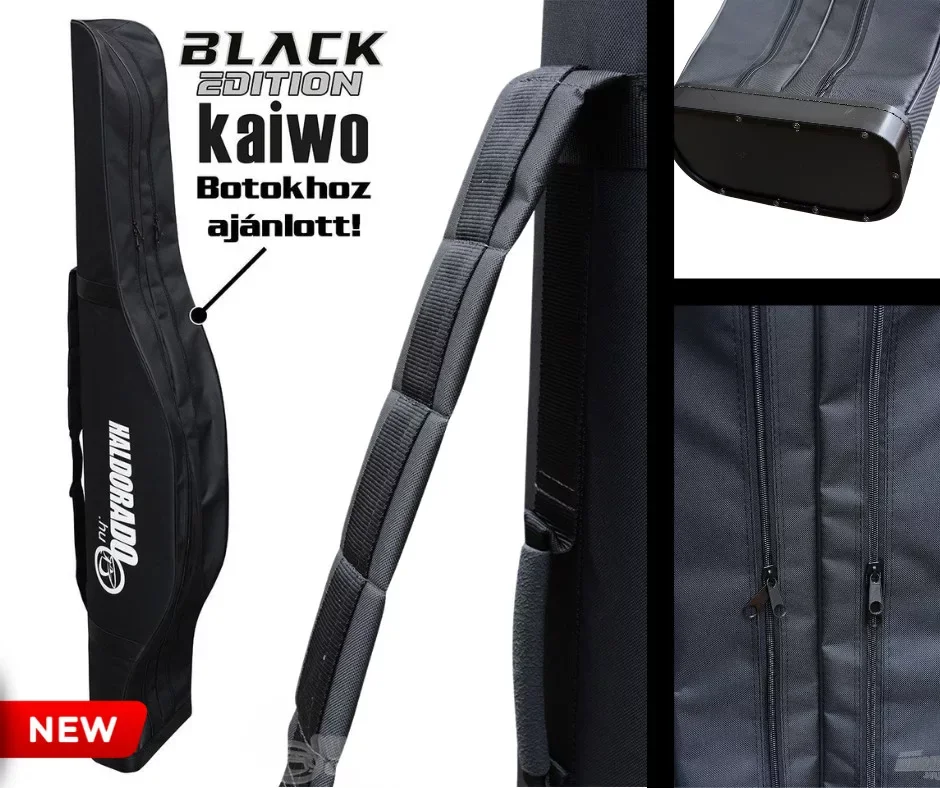 Szuper ajánlat HALDORÁDÓ BLACK EDITION Merev Bottartó Táska 2bot 145cm