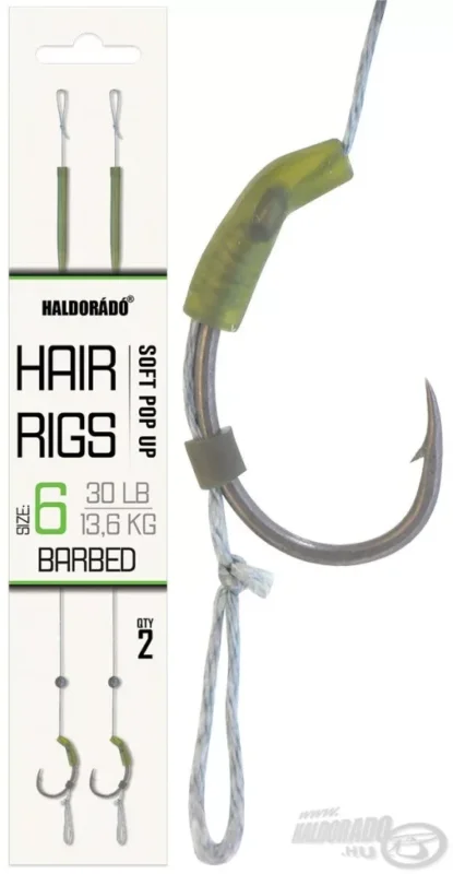 HALDORÁDÓ Soft Pop Up Hair Rig 6 Előkötött Horog Nézd meg most