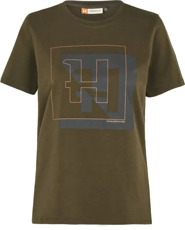 HARKILA H-Logo T-shirt W Willow Green Női Póló M Nézd meg most
