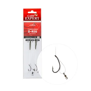 Szuper ajánlat CARP EXPERT FLUORCARBON D-RIG WITH SWIVEL