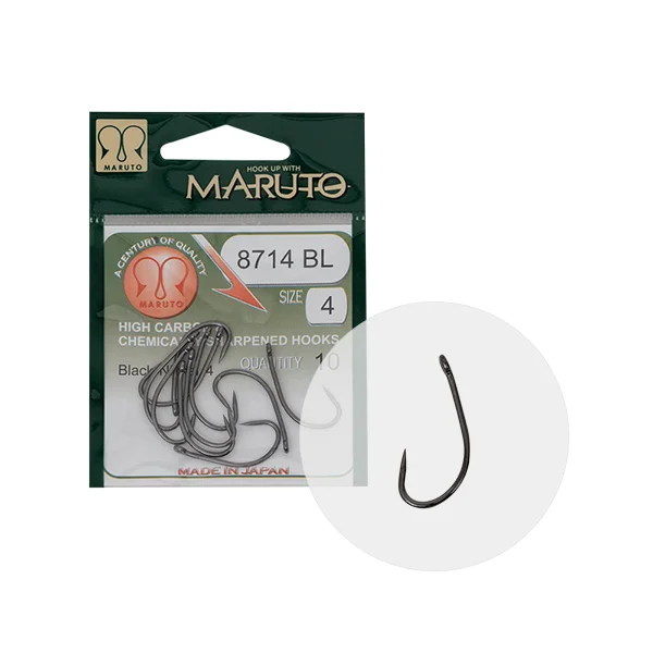 MARUTO HOROG 8714BL CARP HOOKS HC T.D.E.5° BARBLESS BLACK NICKEL 12 Korlátozott ajánlat