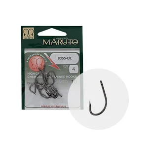 MARUTO HOROG 8355BL CARP HOOKS FORGED STRAIGHT EYE BARBLESS HC BLACK NICKEL 4 Kedvezmény