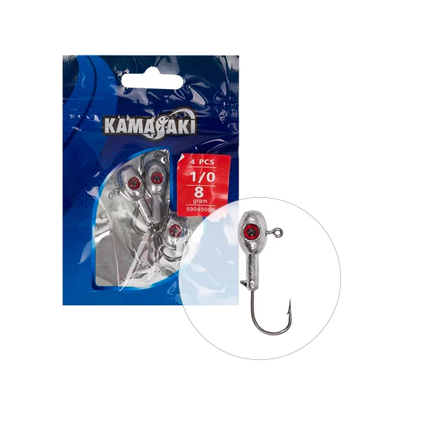 KAMASAKI RED SHOT JIG FEJ 10G 2/0 4DB/CSOMAG Árcsökkenés
