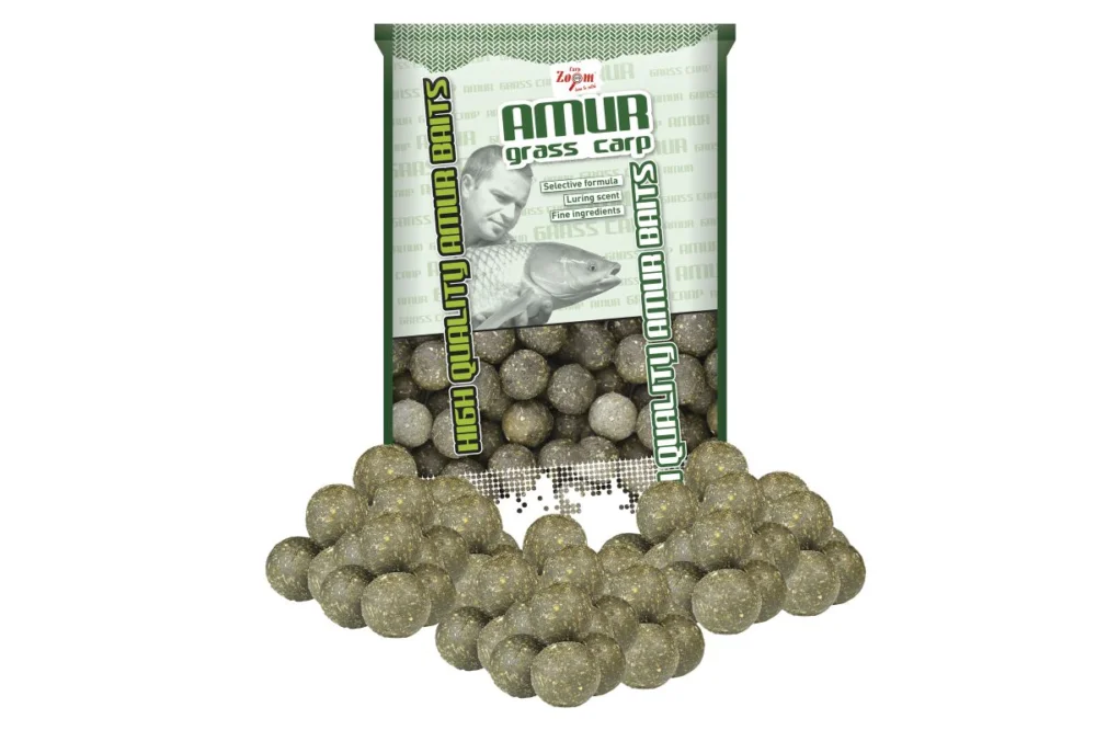 Kedvezményes ár CZ AMUR-GRASS CARP BOILIE HOROGCSALI, 20 MM, FŰSZERES, ZÖLD, 800 G