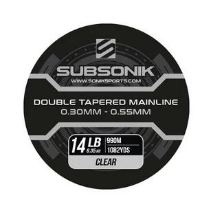 Biztonságos fizetés SUBSONIK DOUBLE TAPERED MAIN LINE CLEAR 12LB 990M (3X330) FELVASTAGODÓ FŐZSINÓR