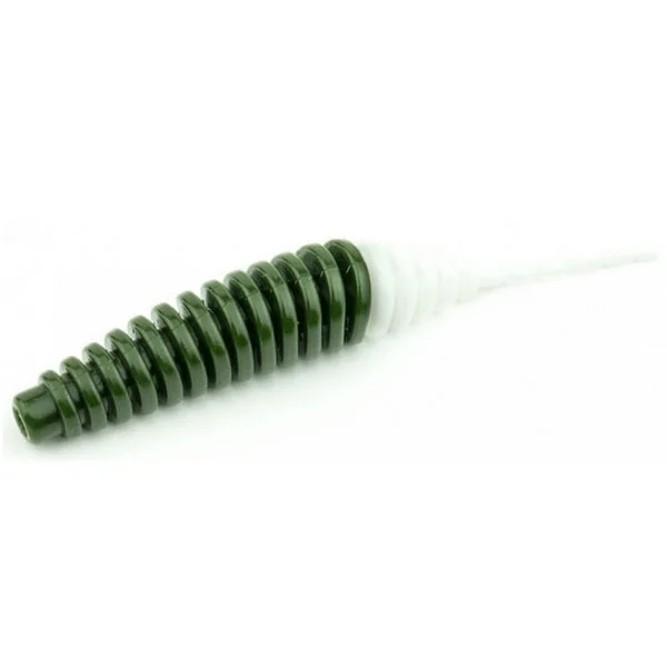 FISHUP_TANTA 2.5" (8PCS.), 140 - DARK OLIVE/WHITE Prémium
