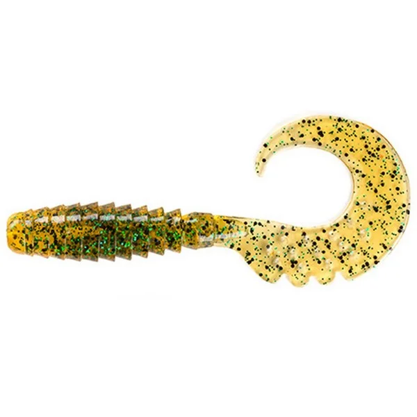 Akció FISHUP_FANCY GRUB 1" (12PCS.), 036 - CARAMEL/GREEN & BLACK