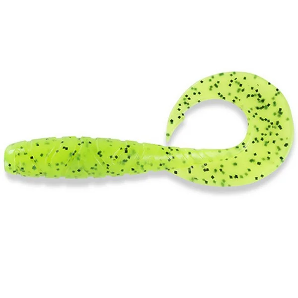 Ajánlat FISHUP_MIGHTY GRUB 4.5" (4PCS.), 055 - CHARTREUSE/BLACK