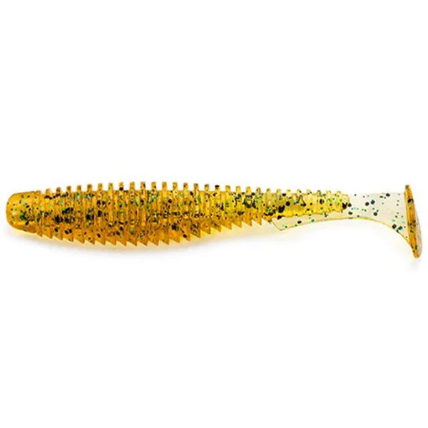 FISHUP_U-SHAD 2.5" (9PCS.), 036 - CARAMEL/GREEN & BLACK Legnépszerűbb