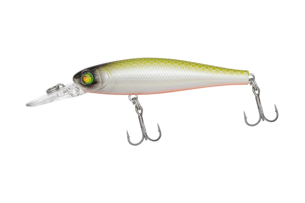 Árcsökkenés PZ SHOTGUN BLADE WOBBLER, 6,5 CM, 5,7 G, FLUO ZÖLD, FEHÉR, SÜLLYEDŐ