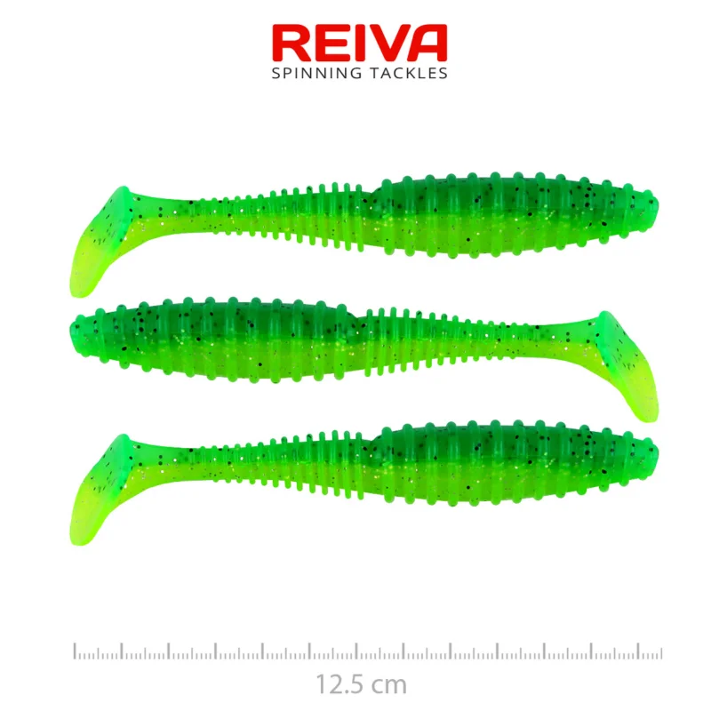 Újdonság ZANDER POWER SHAD 12,5CM 3DB/CS (POISON GREEN)