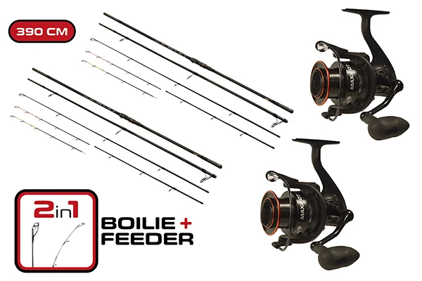 Ne maradj le CARP EXPERT MAX2 BOT DOUBLE TIP 390 MAX2 DT 6000 ORSÓVAL DUOPACK