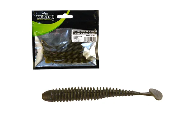 WIZARD POWER MINNOW GRAY 9CM 5PCS/BAG Vedd meg most