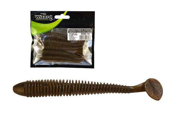 Gyors kiszállítás WIZARD POWER MINNOW BROWN 11CM 5PCS/BAG