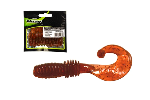 Szuper ajánlat WIZARD HARPEX TWIST CLARET 5CM 10PCS/BAG