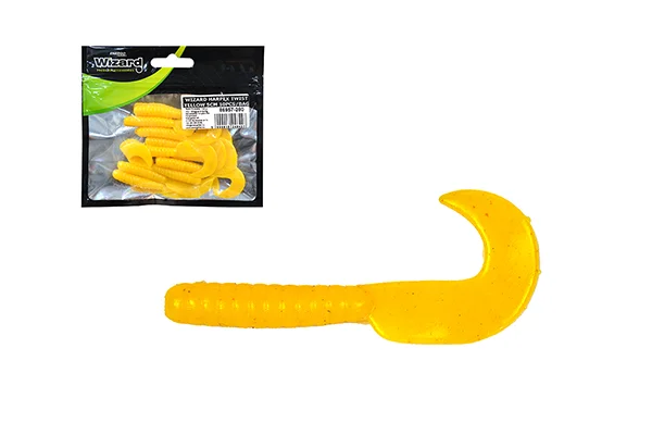 WIZARD HARPEX TWIST YELLOW 5CM 10PCS/BAG Kedvezmény