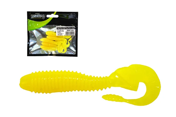 Alacsony ár WIZARD HARPEX TWIST GRUB PRO YELLOW 7CM 5PCS/BAG