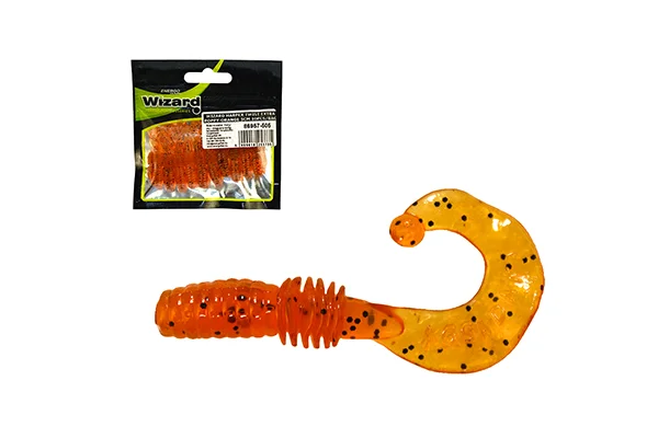 WIZARD HARPEX TWIST EXTRA POPPY-ORANGE 5CM 10PCS/BAG Nézd meg most