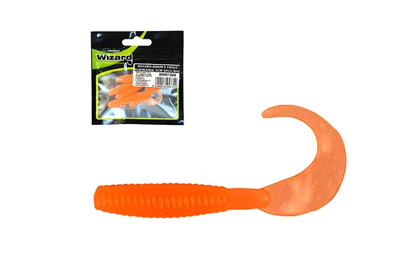 WIZARD HARPEX TWIST FLUORANGE 5CM 5PCS/BAG Akció