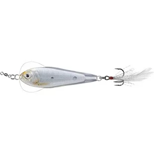Biztonságos fizetés LIVETARGET FLUTTER SHAD JIGGING SPOON SILVER/PEARL50 MM 11 G