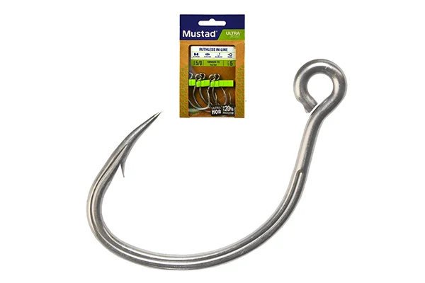 Korlátozott ajánlat MUSTAD RUTHLESS IN-LINE TITAN STEEL 5/0 5DB/CSOMAG