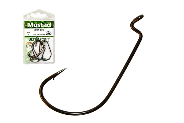Kiárusítás MUSTAD MEGA BITE WORM HOOK 1/0 7DB/CSOMAG