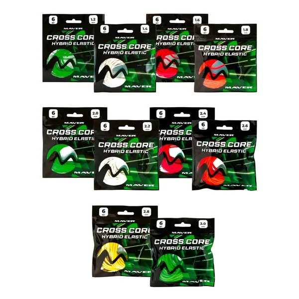 MAVER CROSS CORE HYBRID ELASTIC SIZE 1.8MM 6M RAKÓS GUMI Korlátozott ajánlat