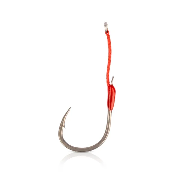 Vedd meg online MUSTAD HOODLUM SPEED SINGLE, 8/0 TITAN STEEL 2PCS/BAG