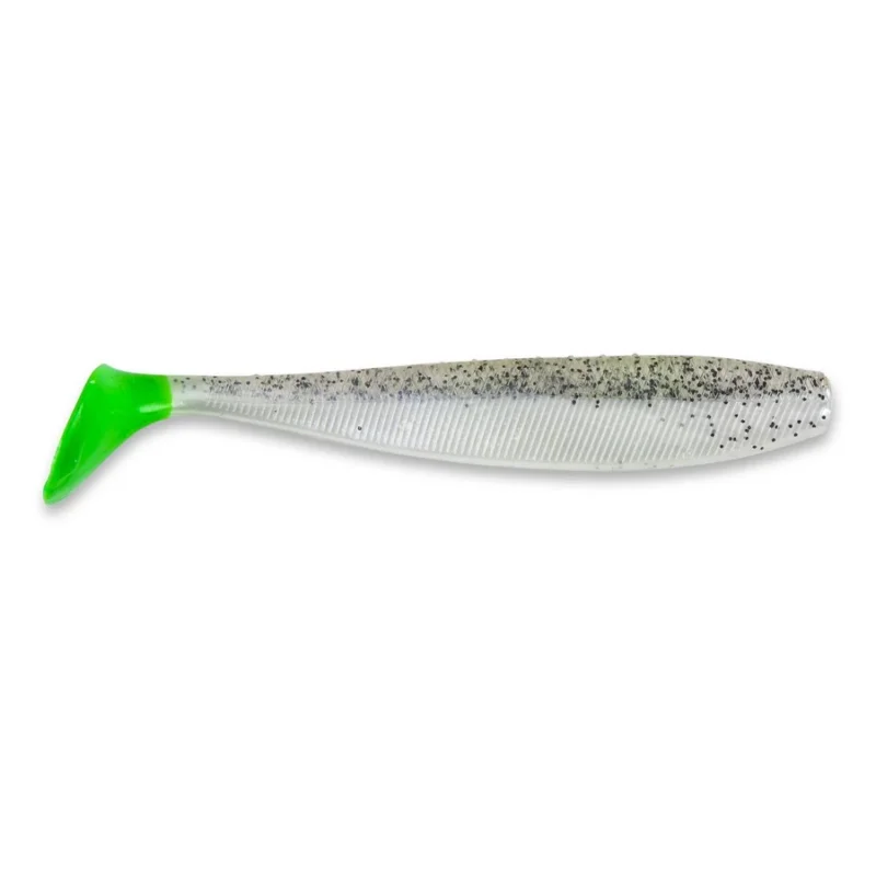 Szezonális akció IRON CLAW JUST SHAD SPC SALT' N PEPPER CHARTREUSE 7,5CM