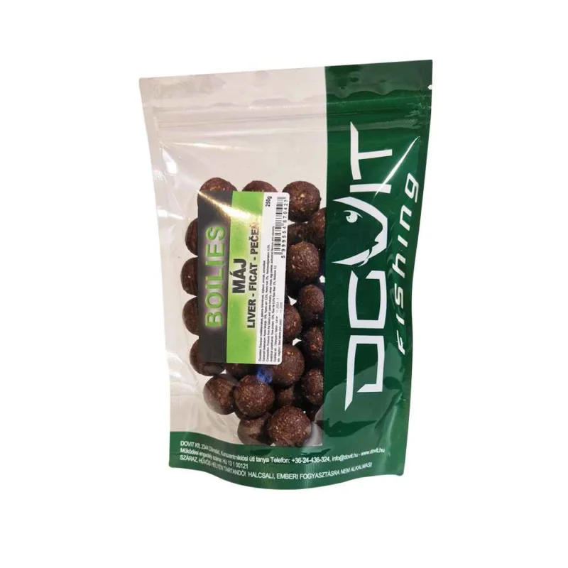 DOVIT FŐZÖTT BOJLI 20MM 250G - MÁJ Végkiárusítás
