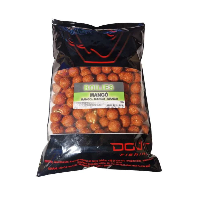 DOVIT FŐZÖTT BOJLI 20MM 1000G - MANGÓ Árcsökkenés