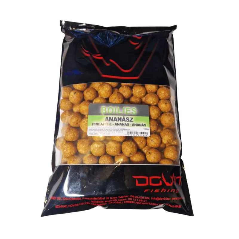 DOVIT FŐZÖTT BOJLI 20MM 1000G - ANANÁSZ Gyors kiszállítás