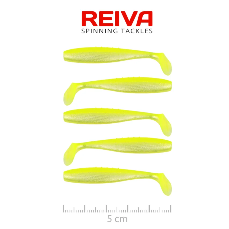 FLAT MINNOW SHAD 5CM 5DB/CS (FLASH LEMONADE) Exkluzív ajánlat