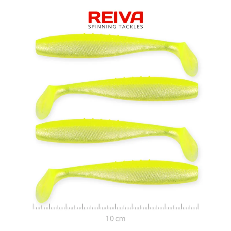 FLAT MINNOW SHAD 10CM 4DB/CS (FLASH LEMONADE) Olcsó