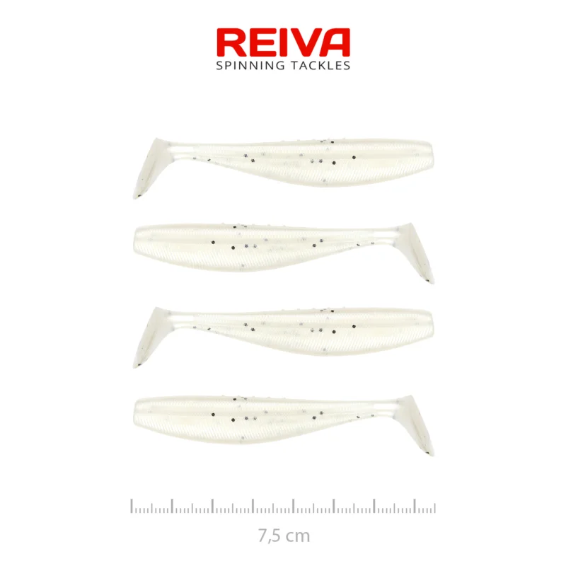 FLAT MINNOW SHAD 7,5CM 4DB/CS (PEARL DOT) Exkluzív ajánlat