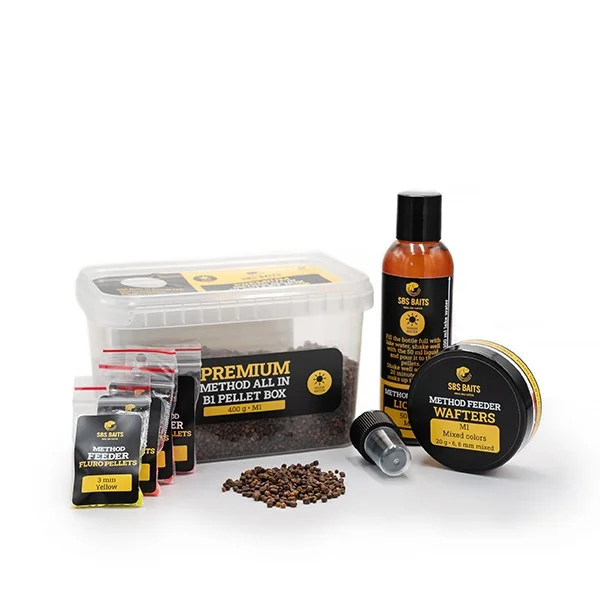 Rendeld meg most SBS PREMIUM METHOD ALL IN B1 PELLET BOX NATURAL 2-4 MM 400G