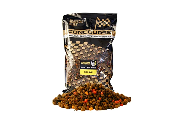 Legkelendőbb BENZÁR CONCOURSE TWISTER PELLET MIX CHILI-SQUID 800 GR