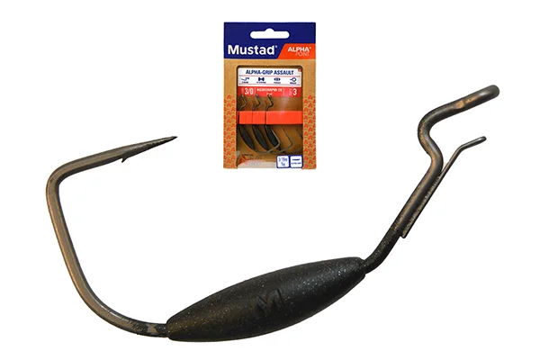 Vedd meg most MUSTAD ALPHA-GRIP ASSAULT - WEIGHTED 5G TITANX 5/1 3DB/CS