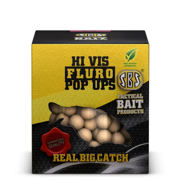 SBS FLURO POP UPS STRAWBERRY 100 GM 10-14MM Gyors kiszállítás
