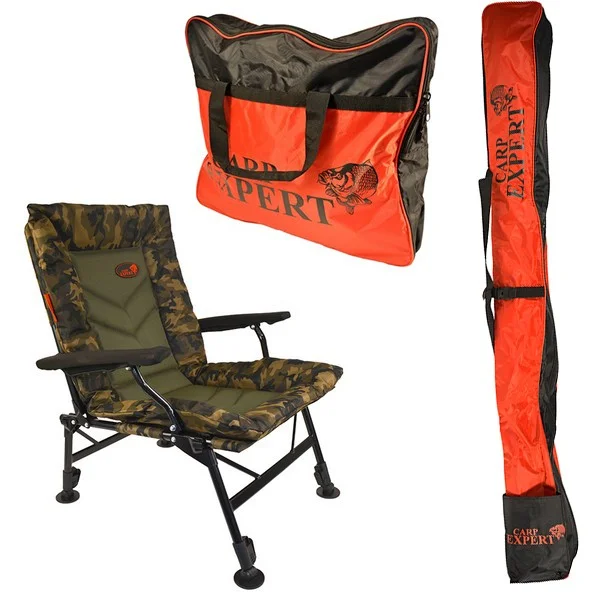 CARP EXPERT COMFORT CAMO SZÉK BOTZSÁKKAL ÉS SZÁKTARTÓ TÁSKÁVAL Kedvezmény