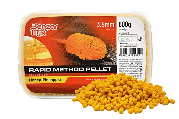 BENZAR RAPID METHOD PELLET MÉZ&ANANÁSZ 3,5MM 600GR Vedd meg most