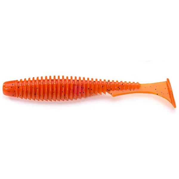 Kedvezmény FISHUP_U-SHAD 4" (8PCS.), 049 - ORANGE PUMPKIN/BLACK