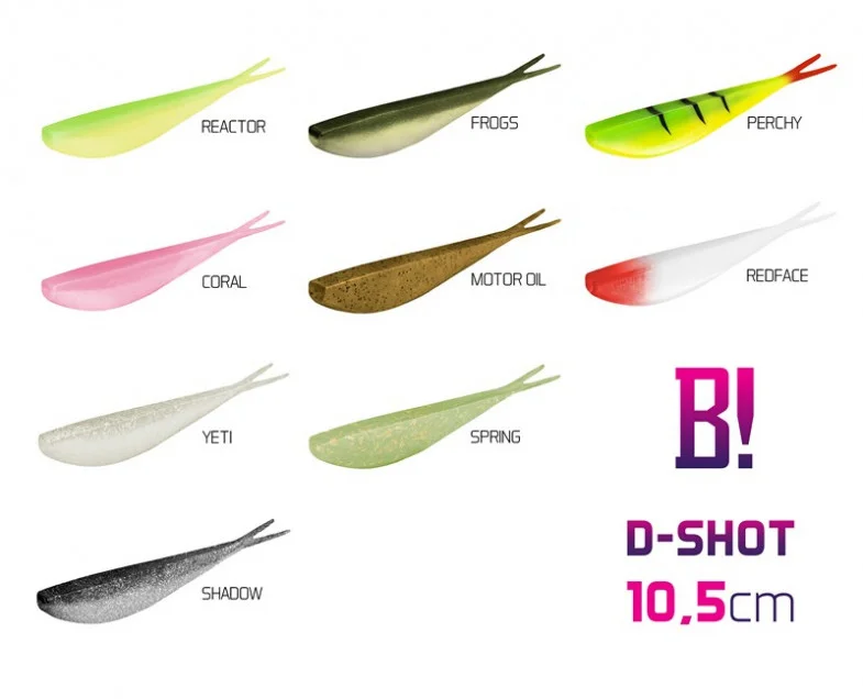 Szuper akció BOMB! GUMIHAL D-SHOT / 5DB 10,5CM/REACTOR