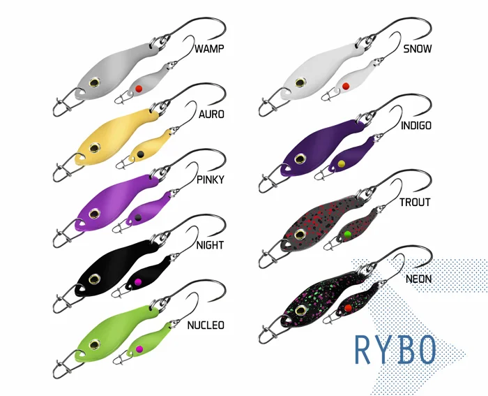 Csak ma VILLANTÓ DELPHIN RYBO 0.5G TROUT HOOK 8 SNAP 00