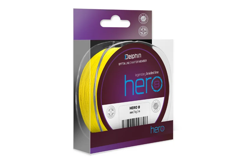 DELPHIN HERO 8 / FLUO SÁRGA 0,35MM 23,6KG 117M Expressz kézbesítés