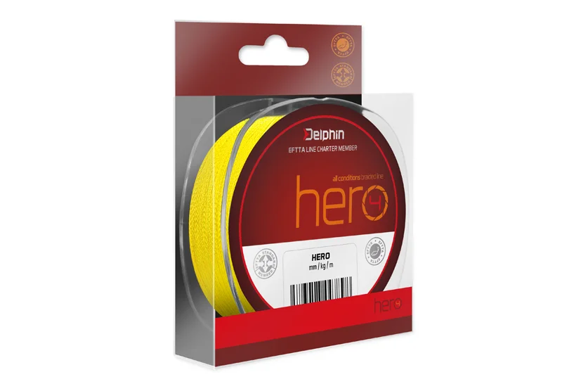 DELPHIN HERO 4 / FLUO SÁRGA 0,18MM 12,3KG 300M Kiárusítás