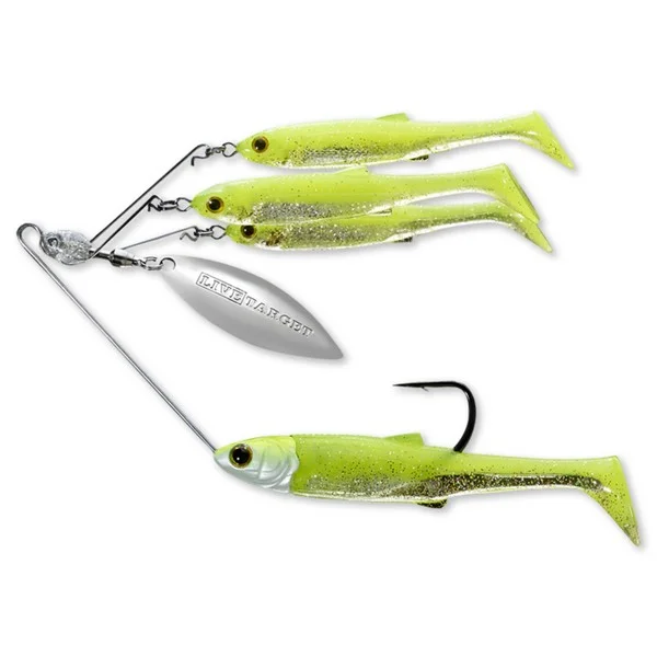 Legnépszerűbb LIVETARGET MINNOW SPINNER RIG CHARTREUSE/SILVER SMALL 11 G
