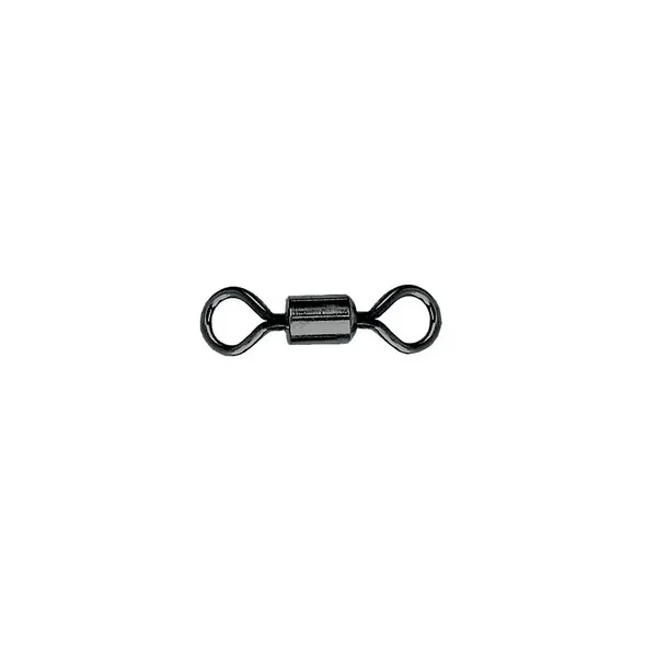 MUSTAD ROLLING SWIVEL ROUND EYE 2 BLACK NICKEL 10DB/CSOMAG Prémium