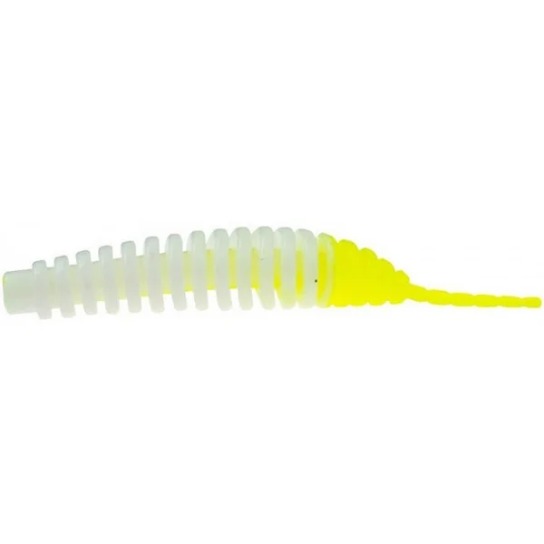 FISHUP_TANTA 2.5" (8PCS.), 131 - WHITE/HOT CHARTREUSE Szezonális akció
