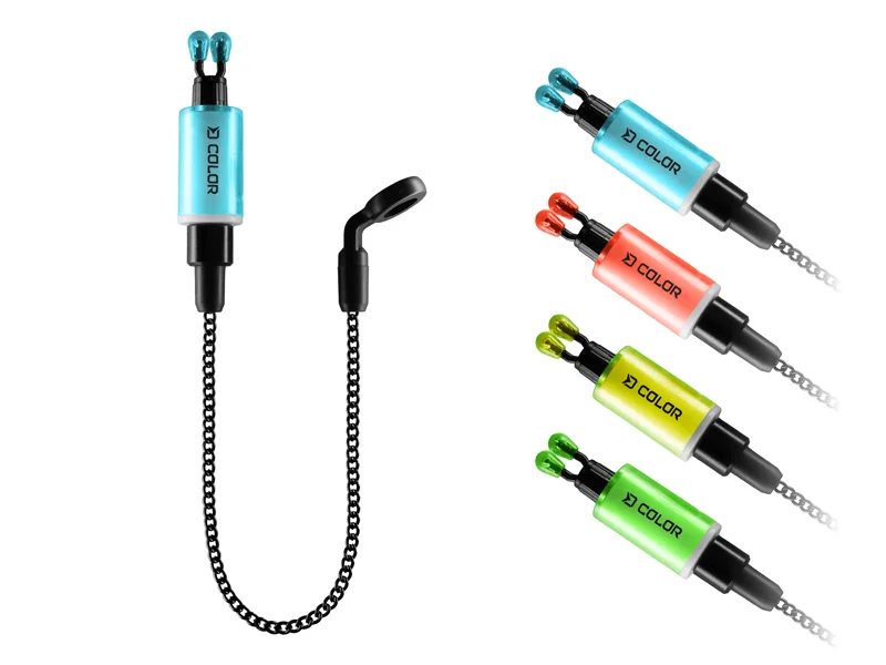 DELPHIN COLOR LÁNCOS KAPÁSJELZŐ SZETT / 2 DB KÉK + PIROS Prémium